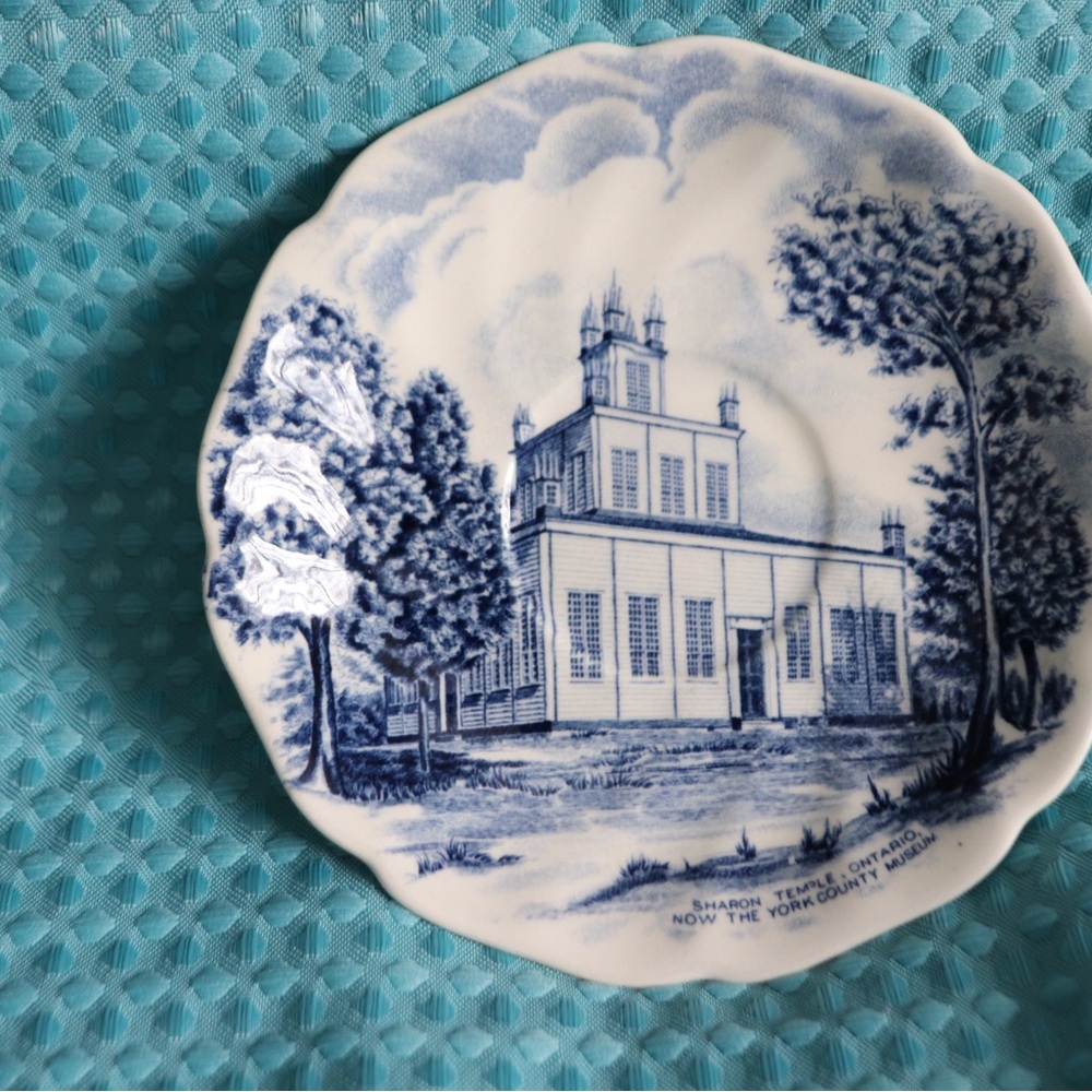 Blue and White Decorative Plate and cup